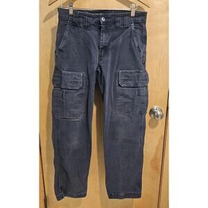 Duluth Trading Pants Mens 32x30 Actual Navy Flex Flex Fire Hose Workwear Stretch